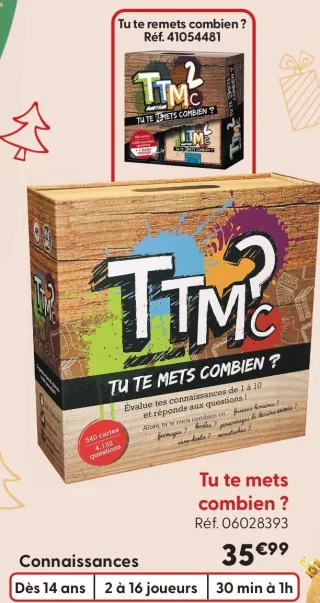 Jeu de société Tu te mets combien ? TTMC