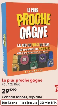 Jeu de société Le plus proche gagne Megableu