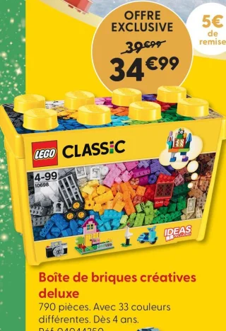 LEGO Classic Boîte de briques créatives deluxe