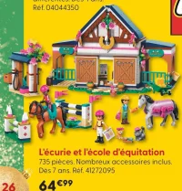 LEGO Friends L'écurie et l'école d'équitation