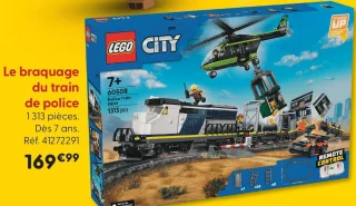 Le braquage du train de police LEGO City