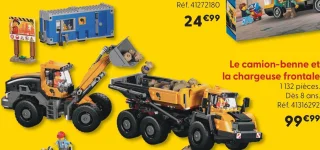 Le camion-benne et la chargeuse frontale LEGO City