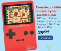 Lexibook Console portable Classic Cyber Arcade Color