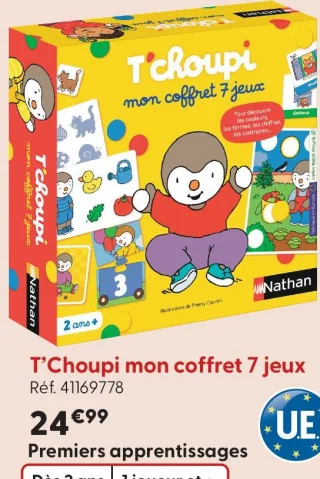 Nathan T'choupi mon coffret 7 jeux