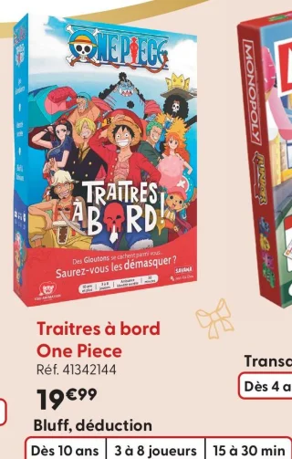 Jeu de société Traitres à bord One Piece