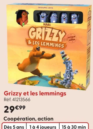 Jeu de société Grizzy et les lemmings