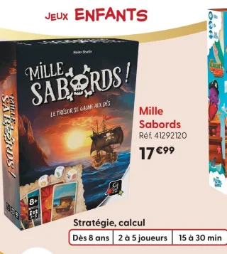Jeu de société Mille Sabords