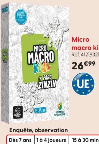 Jeu de société Micro macro kids