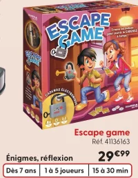 Jeu Escape game Dujardin