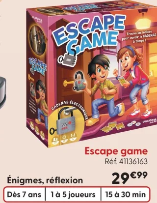 Jeu Escape game Dujardin