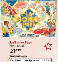Jeu La Bonne Paye Hasbro