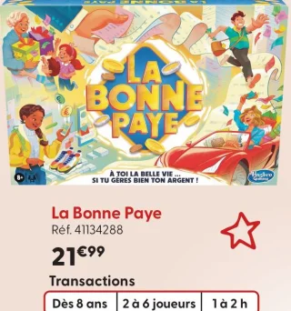 Jeu La Bonne Paye Hasbro