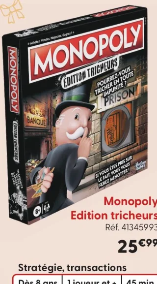 Monopoly Edition tricheurs Hasbro Games