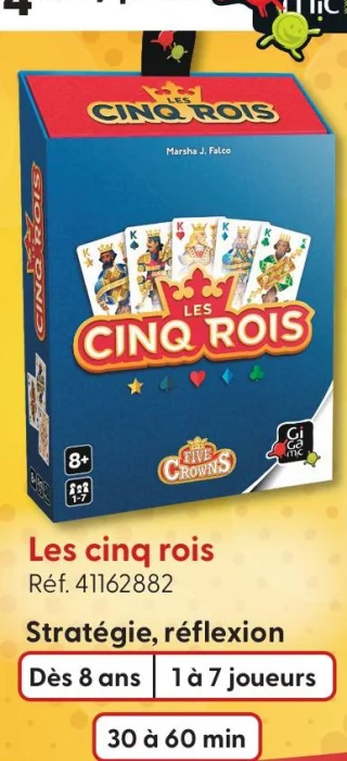 Jeu de cartes Les cinq rois Gigamic