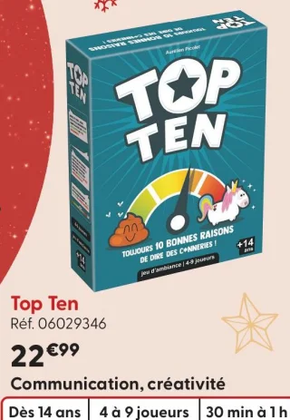 Jeu d'ambiance Top Ten