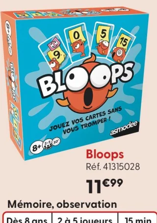 Jeu de cartes Bloops