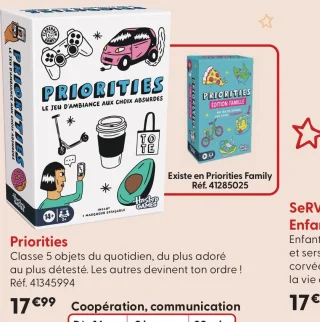 Jeu d'ambiance Priorities