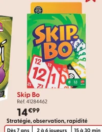 Jeu de cartes Skip Bo