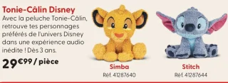 Peluche Tonie-Câlin Disney