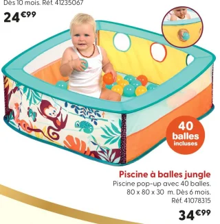 Piscine à balles jungle Ludi