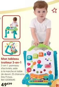 Mon tableau trotteur 3-en-1 Auby