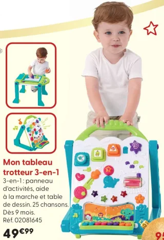 Mon tableau trotteur 3-en-1 Auby