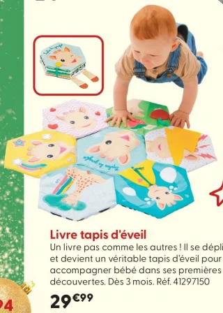 Livre tapis d'éveil Sophie la girafe