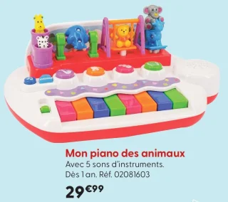 Mon piano des animaux t'mimi