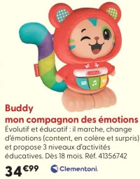 Buddy mon compagnon des émotions Clementoni