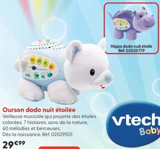 Ourson dodo nuit étoilée Vtech Baby