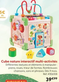 Cube nature interactif multi-activités Vtech Baby