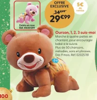 Ourson, 1, 2, 3 suis-moi Vtech Baby