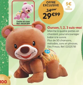 Ourson, 1, 2, 3 suis-moi Vtech Baby