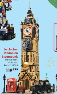Jeu de construction Le clocher londonien Steampunk Pantasy