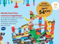 Marble Rush Dino aventure magnétique VTech