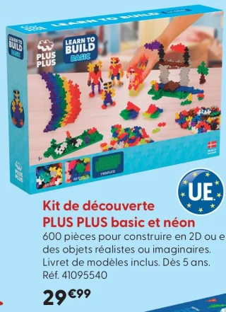 Kit de découverte PLUS PLUS basic et néon