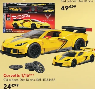 Hot Wheels Brick Shop Corvette 1/16ème