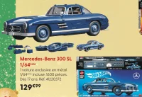 Hot Wheels Brick Shop Mercedes-Benz 300 SL 1/64ème