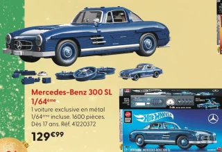 Hot Wheels Brick Shop Mercedes-Benz 300 SL 1/64ème