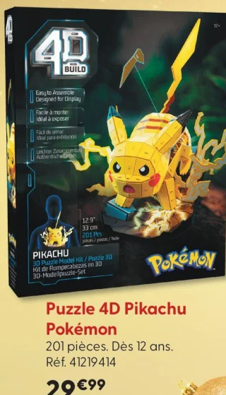 Puzzle 4D Pikachu Pokémon