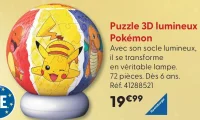 Puzzle 3D lumineux Pokémon Ravensburger