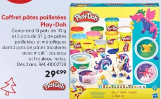 Coffret pâtes pailletées Play-Doh