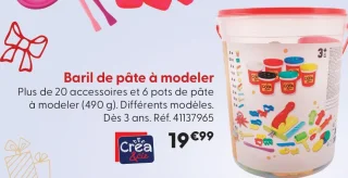 Baril de pâte à modeler Créa & Cie