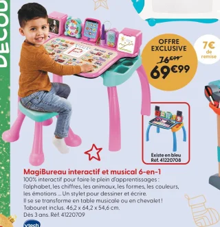 MagiBureau interactif et musical 6-en-1 Vtech