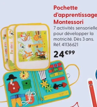 Pochette d'apprentissage Montessori