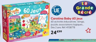 Carotina Baby 60 jeux