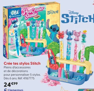 Crée tes stylos Stitch Clementoni