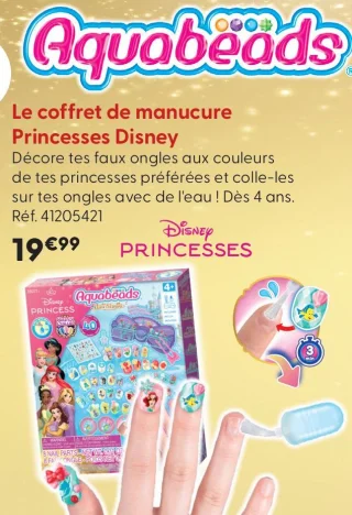 Le coffret de manucure Princesses Disney Aquabeads