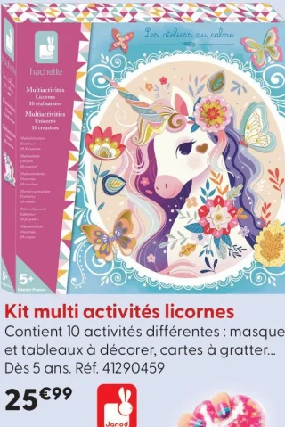 Kit multi activités licornes Janod