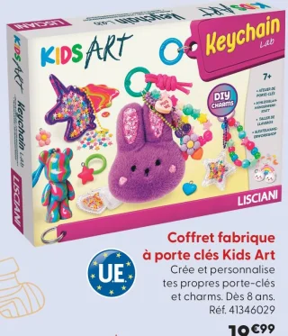Coffret fabrique à porte clés Kids Art Lisciani